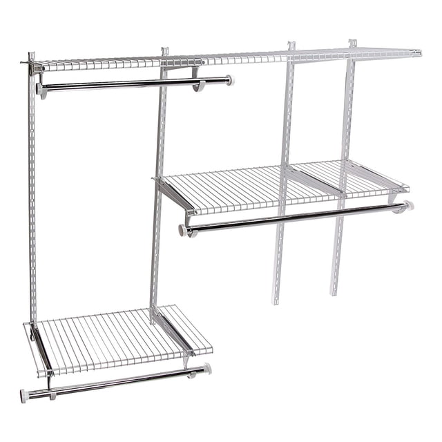 Rubbermaid Configuration 3-6 Pieds Kit d'Organisateur de Rangement Personnalisé pour Placard, Blanc