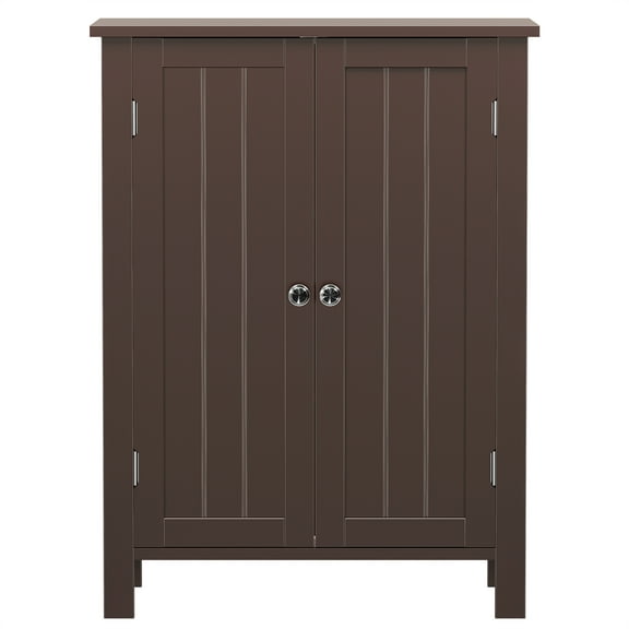 CZMDZH  Modern Bathroom Floor Storage Cabinet with Adjustable Shelf and Double Door Rust Proof, Living Room Modern Home Furniture Storage Organizer Cabinet