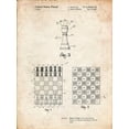 thumbnail image 2 of Borders, Cole 12x14 White Modern Wood Framed Museum Art Print Titled - PP286-Vintage Parchment Speed Chess Game Patent Poster, 2 of 4