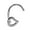 Silver, variant on Jiaroswwei 1 Pc Stainless Steel Heart Shape Piercing Nose Ring Fashion Unisex Punk Jewelry