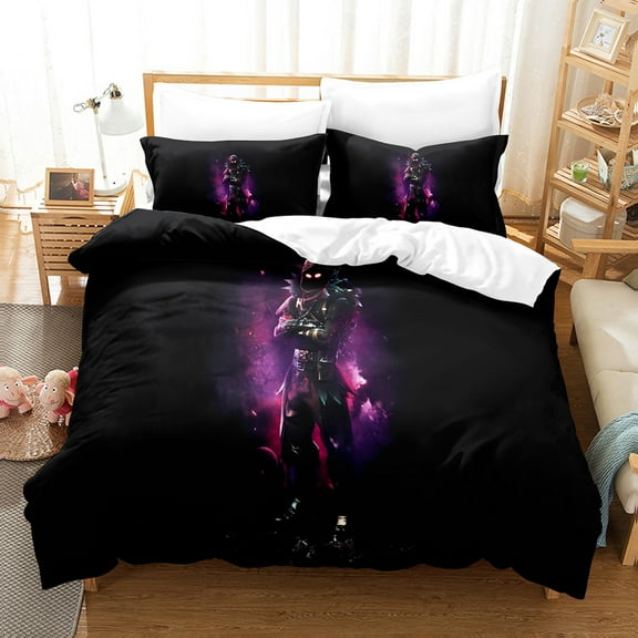 Fortnite Bedding Sets Twin Queen King Size Game Printed Bed Set 3Pcs Duvet Cover Bedroom Decor for Boys Girls Adult Gift 1Comforter 2 Pillowcases