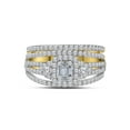 thumbnail image 2 of 14kt Yellow Gold Baguette Diamond Bridal Wedding Ring Band Set 1 Cttw, 2 of 4