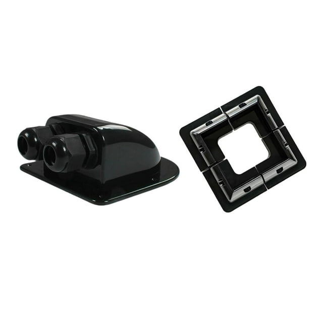 DOLITY Solar Panel Mounting Brackets Kit Corner Bracket Kit for Caravan Roofs Black