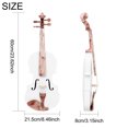 thumbnail image 3 of A Solid Wood Violin With Hand Painted Lacquer Is Practiced By An Adult Beginner For Violin Grading And Playing A White Violin, 3 of 9