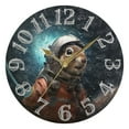 thumbnail image 5 of Squirrel Astronaut Space 10 inch Wall Clocks Non Ticking Easy to Read Battery Decorative for Home Bathroom Kitchen Bedroom Living Room, 5 of 8