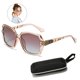 thumbnail image 2 of Vice Gafas de sol cuadradas polarizadas Marco brillante compuesto brillante y estuche cuadrado para gafas Ormromra 221807-2, 2 of 8