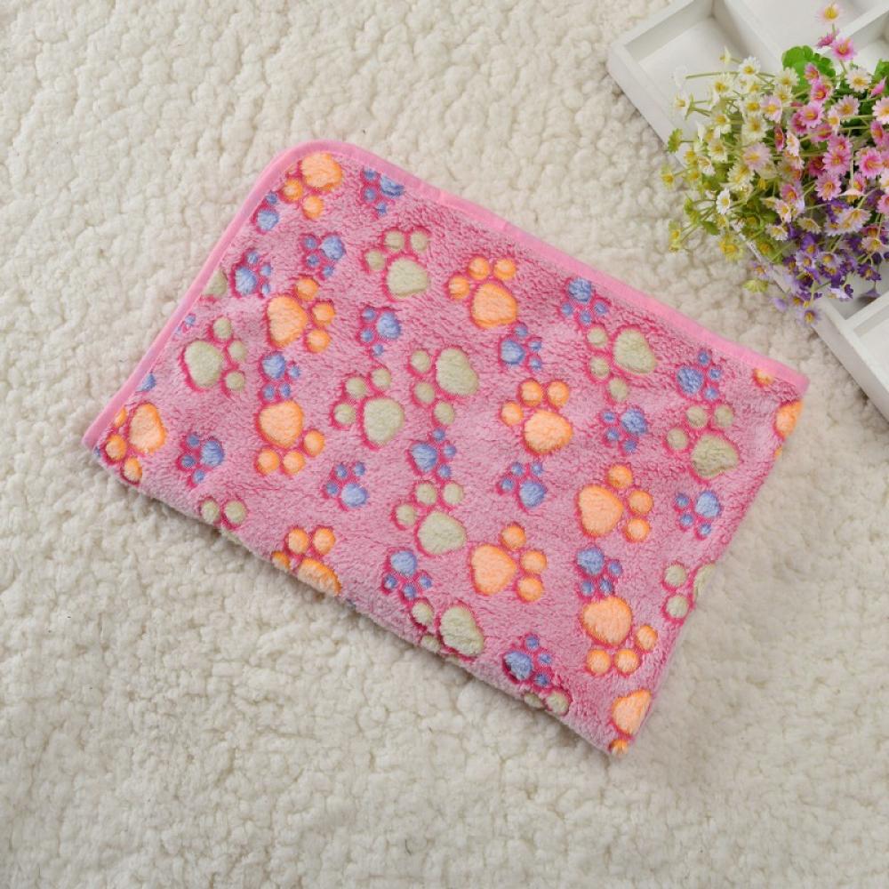 Pet Blanket Dog Cat Soft Fleece Blankets Sleep Mat Pad Bed Cover with