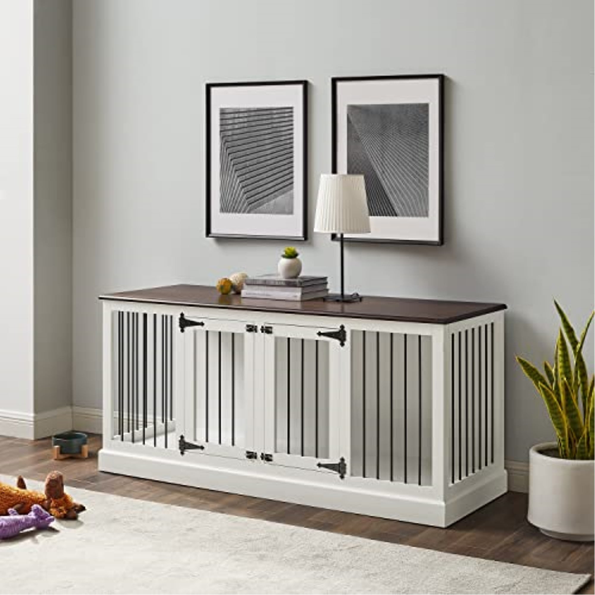 Crosley Winslow Medium Credenza Pet Crate