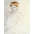 thumbnail image 3 of Cassatt, Mary 12x14 Black Modern Framed Museum Art Print Titled - Study of the Baby for The Caress, 3 of 5