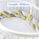 thumbnail image 4 of Almohada de cama trenzada de cuatro hebras con bolas de nudo largo tejidas, tira anticolisión para niños, 4 of 5