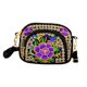 thumbnail image 1 of Bolso de hombro étnico, monedero, bolso de viaje ligero, bolso vintage de moda para mujer. Violeta, 1 of 9