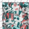 thumbnail image 2 of Soimoi Green Fabric - By the Yard - 56 Inch Wide - Abstract Geometric Textile - Modern and Artistic Fusion for Fashion and Home Printed Fabric, 2 of 6