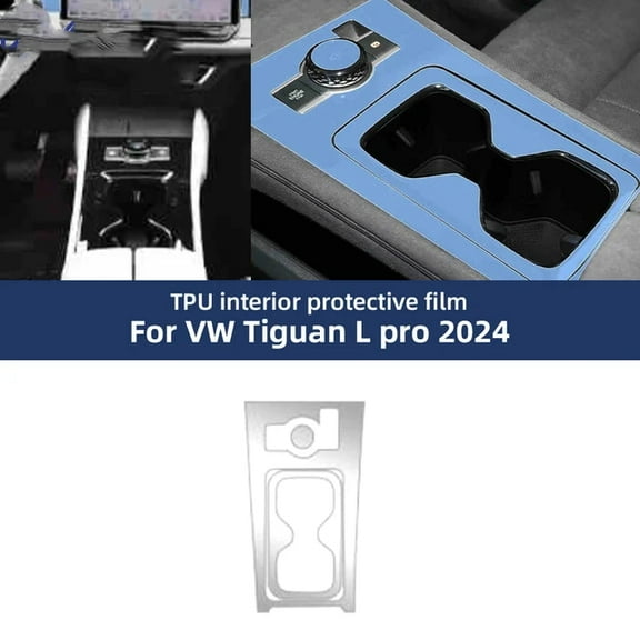 For Volkswagen Tiguan L Pro VW 2024 2025 TPU Protective Film Clear Interior Center Console Gear Panel Anti-scratch Accessories.