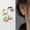 Gold, variant on 925 Sterling Silver Triple Hoop Earrings, Gold & Silver Huggie Hoop Earrings, Dainty Minimalist Earrings, Elegant Women's Jewelry Gifts for her