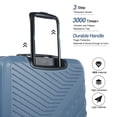 thumbnail image 5 of Travelhouse 3 Piece Hardshell Luggage Set Hardside Lightweight Suitcase with TSA Lock Spinner Wheels 20in24in28in.(Blue), 5 of 9