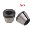 thumbnail image 1 of BTOER Adapter Drill Collet Collet Chuck Trimmer Collet Chuck Tool Trimming Machine Woodworking 6mm shank Carbon Steel, 1 of 9