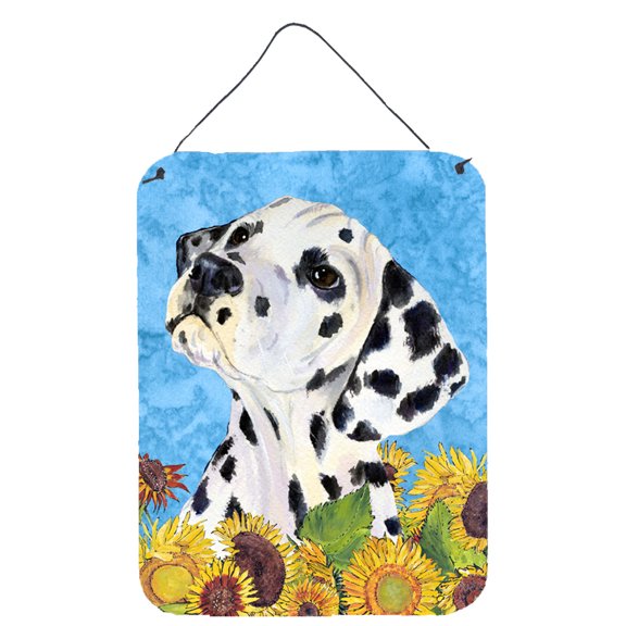 Dalmatian in Summer Flowers Wall or Door Hanging Prints