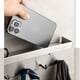 thumbnail image 3 of Advancent Ganchos de puerta Estante organizador de acero inoxidable autoadhesivo Perforación libre Colgador de ropa de doble propósito Almacenamiento de Accesorios de baño Negro Advancent HA066128-02, 3 of 6