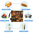 thumbnail image 5 of 3 Size Reusable Food Storage Bags Set Airtight Zipper Closure Lunch Snacks Travel Organizer A Pumpkin Stack, 5 of 8