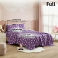 thumbnail image 3 of THD Purple Unicorn Printed Kids Bed Sheets - 4 Piece - Patterned Girls Bed Sheet Set - Wrinkle Resistant & Ultra Soft - Fits Mattresses up to 15 Inches Deep - Full, 3 of 6
