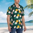 thumbnail image 5 of Goofa Tropical Fruit Hawaiian Shirt for Men, Unisex Summer Beach Casual Short Sleeve Button Down Shirts,Aloha Tropical Floral print shirt-3X-Large, 5 of 9