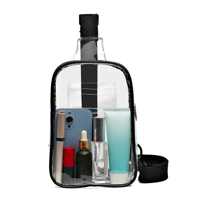 Sac à Bandoulière Casual PVC Transparent pour la Randonnée en Plein Air (Style un)