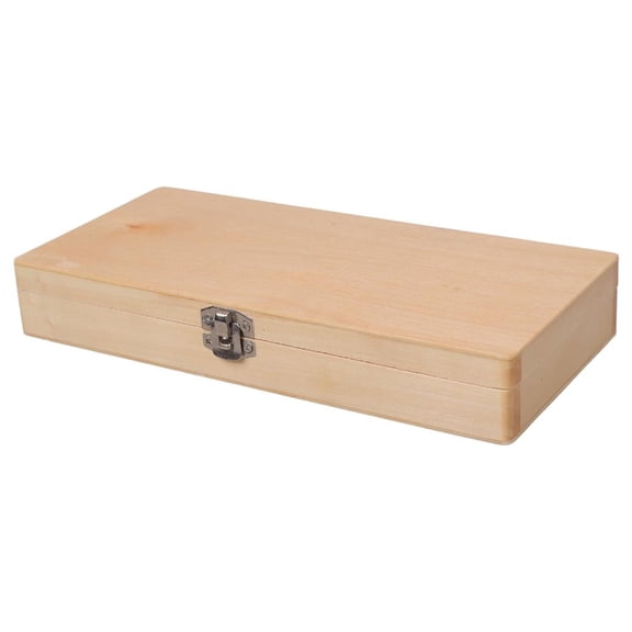 MOMOJIA 50 Capacity Wooden Microscope Slide Storage Box Case for Biology Specimens Use