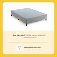 thumbnail image 2 of Colchón de Espuma Nooz Essential 16cm Individual Adulto, 2 Almohadas Original y Box Metal Gris blanco Individual, 2 of 11