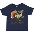 thumbnail image 3 of Inktastic Clever Turkey Thanksgiving Dinosaur Boys or Girls Toddler T-Shirt, 3 of 5