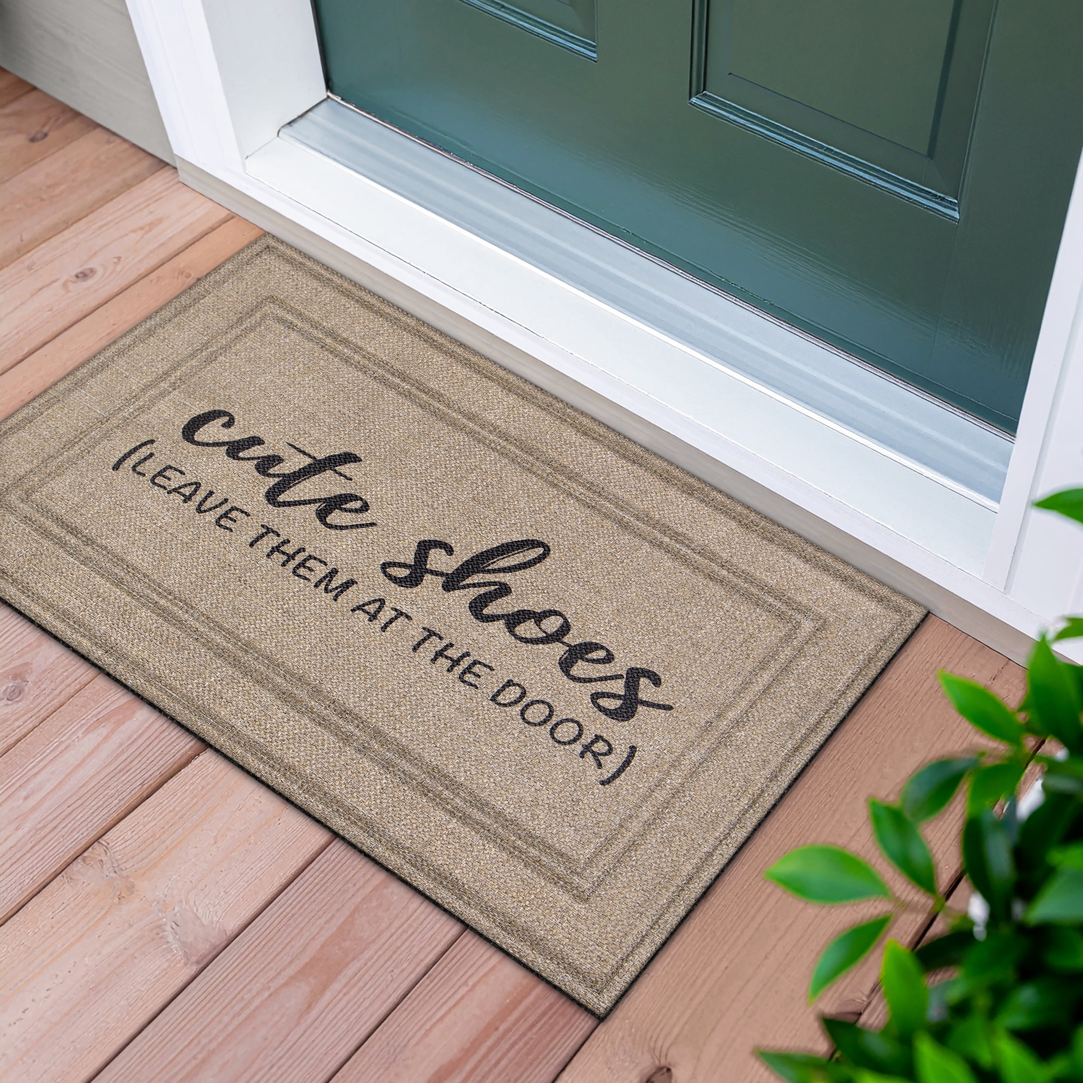 Soho Cute Shoes Leave Them at The Door, Apache Mills Sisal 18x30 Indoor Outdoor Doormat