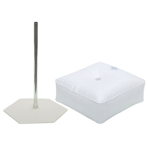 HEMOTON 1 Set of Water Filling Weight Pouch Party Balloons Flag Weight Water Pouch Flag Base with Pole