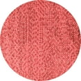 thumbnail image 1 of Ahgly Company Indoor Round Abstract Red Modern Area Rugs, 5' Round, 1 of 4
