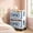 Light Blue, variant on 2-Tier Drawer Storage Carts, Multifunction Utility Rolling Cart Storage Organizer, Home Snack Rack, Mobile Shelving Unit Cart for Bathroom, Laundry, Living Room