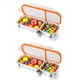 thumbnail image 1 of 2X Recipientes Reutilizables para Refrigerios con Tapa, de Acero Inoxidable, con Dos o Dos Compartimentos., 1 of 5