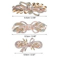 thumbnail image 2 of Unique Bargains Hair Barrettes Hair Accessories for Women Hair Clip Sparkly  Rhinestones Hairpin 3 Pcs Champagne, 2 of 7