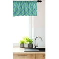 thumbnail image 3 of Ambesonne Abstract Window Valance, Ornamental Orient Motifs, 42" x 12", Sea Blue Jade Green, 3 of 3