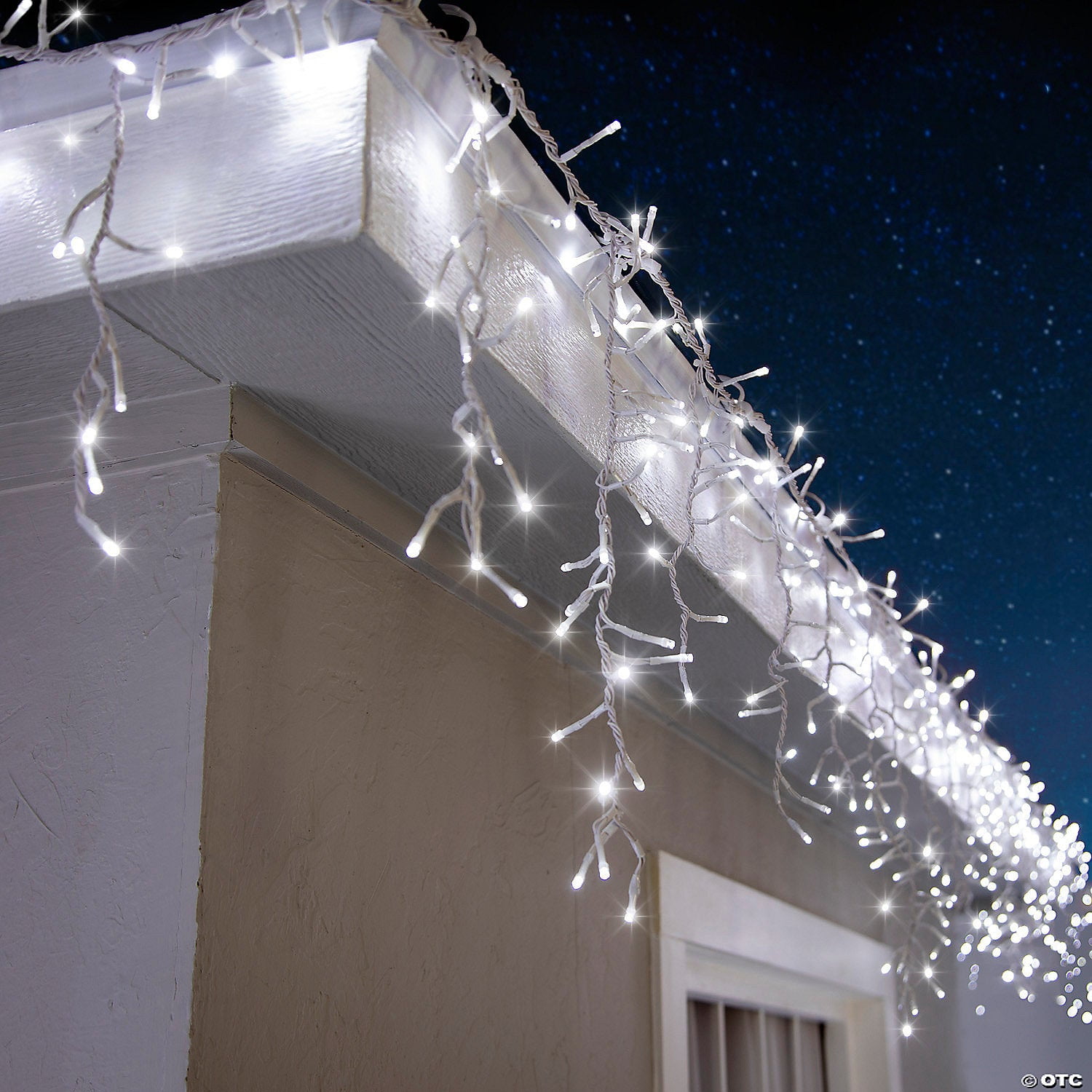 Gemmy SS883969G 10 ft. Lightshow Strands of Magic Tangle-Free Cool White LED Light Icicle String Christmas Outdoor Yard Decoration