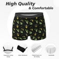 thumbnail image 2 of Men's Boxer Briefs, Bee Floral Soft Comfy Mens Underwear Boxer Briefs Breathable With Widen Waist, 2 of 7
