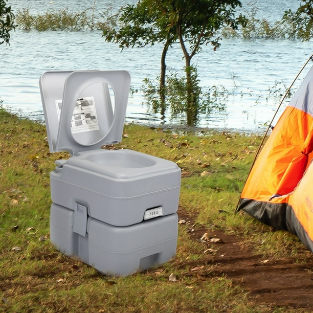 JAXPETY 5.3 Gallon Portable Toilet Camping Porta Potty for RV Travel