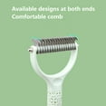 thumbnail image 5 of Pet Grooming Brush, Undercoat Rake for Dogs & Cats, Deshedding Brush and Dematting Tool, Effective Removing Knots(green) - S, 5 of 7