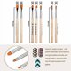 thumbnail image 4 of 19 Pcs Acrylic Nail Brush Set, Beauty Nail Art Brushes For Acrylic Application, Professional Drawing Uv Gel Nail Brush Dotting Pen Art Tip Builder Bru, 4 of 5