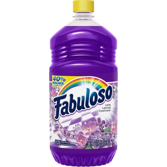 Fabuloso All-Purpose Cleaner - Liquid - 56 fl oz (1.8 quart) - Lavender ScentBottle - 1 Each - Purple | Bundle of 5 Each