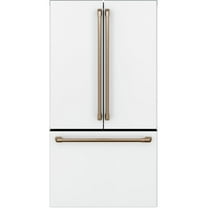 Cafe Cwe23spm 36" Wide 23.1 Cu. Ft. Counter Depth French Door Refrigerator - Matte White /