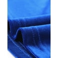 thumbnail image 5 of Blusa básica de cuello alto de terciopelo elástico con cuello simulado para mujer Azul Real L, 5 of 5