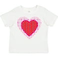 thumbnail image 3 of Inktastic Valentine Red Heart with Dots Boys or Girls Toddler T-Shirt, 3 of 5