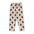 thumbnail image 4 of Naloa Strawberry Print Women’s Ultra-Soft Comfy Pajama Lounge Pants with Pockets & Drawstring, 4 of 8