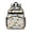 Excavator and Hard Hat Gray Pattern, variant on Excavator and Star White Pattern Cute School Backpack Bag for School with Padded Back and Adjustable Shoulder Straps 15.25"x11.5"x5.25"