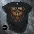 thumbnail image 3 of Free Bird Vintage Band Shirt, Retro Rock Graphic Tee, Phoenix Bird Shirt, 70s Inspired Tee, 3 of 4