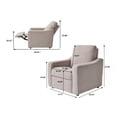 thumbnail image 2 of Better Homes & Gardens Allen Push-Button Power Recliner Chair, Wheat Linen, 2 of 20