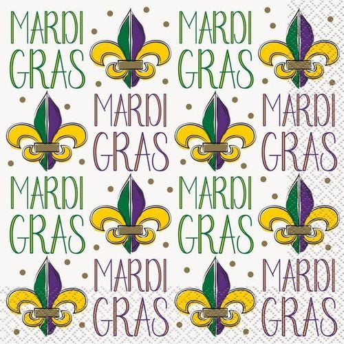 mardi gras lunch flyer